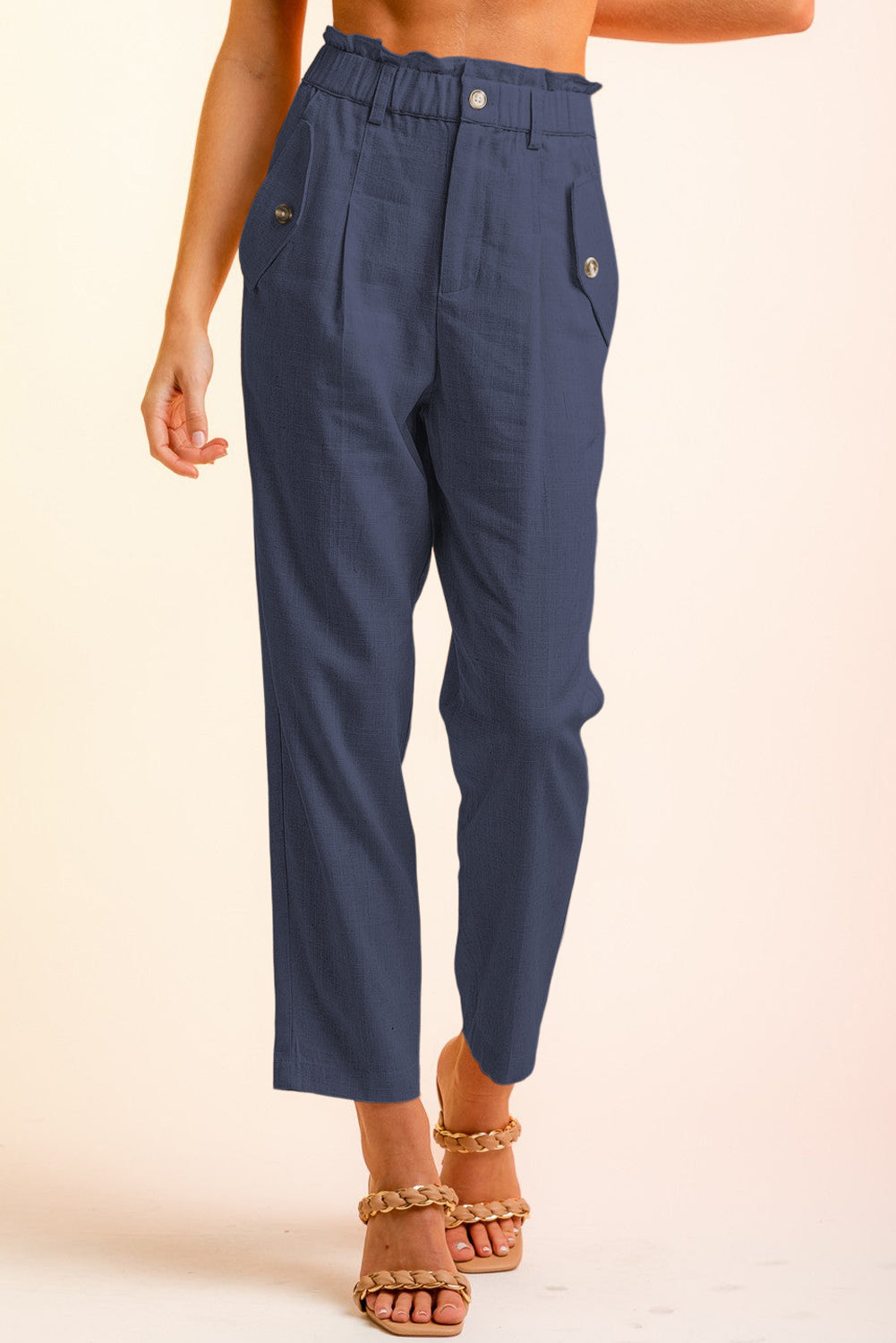 swvws Side Button Long Pants