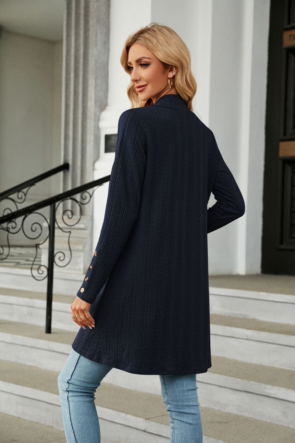 swvws Long Sleeve Open Front Cardigan