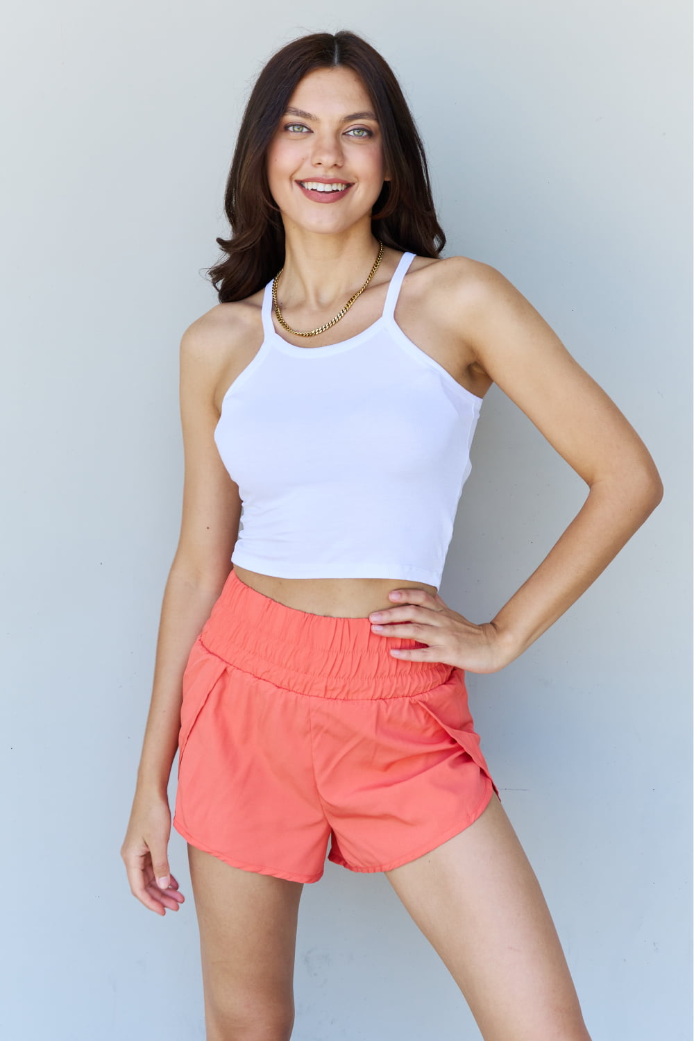 swvws Ninexis Everyday Staple Soft Modal Short Strap Ribbed Tank Top in  Off White