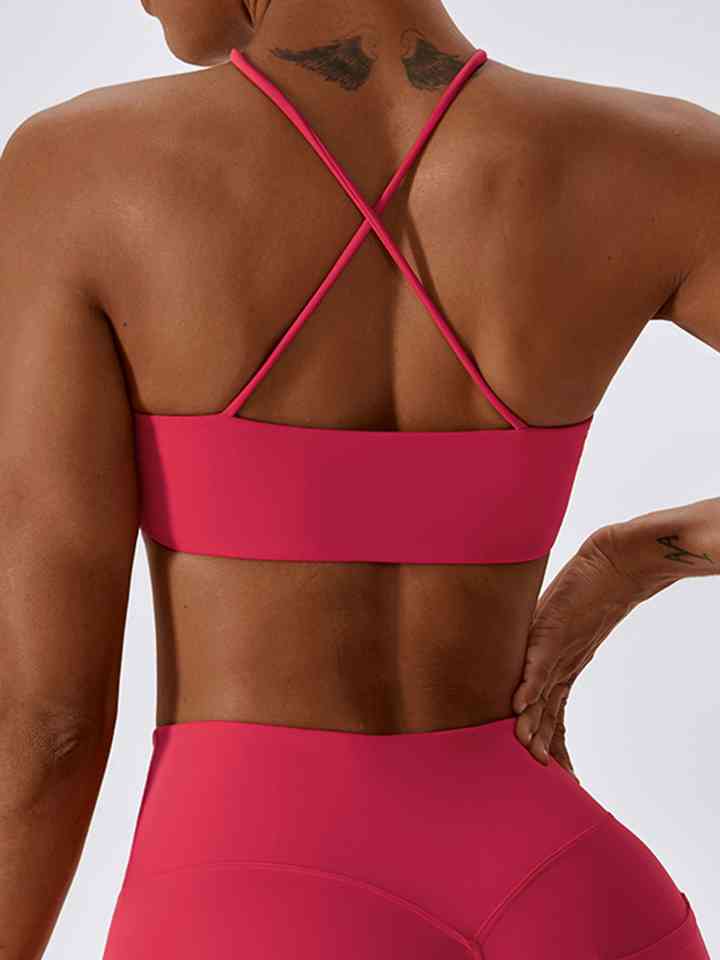 swvws Cropped Halter Neck Sports Bra