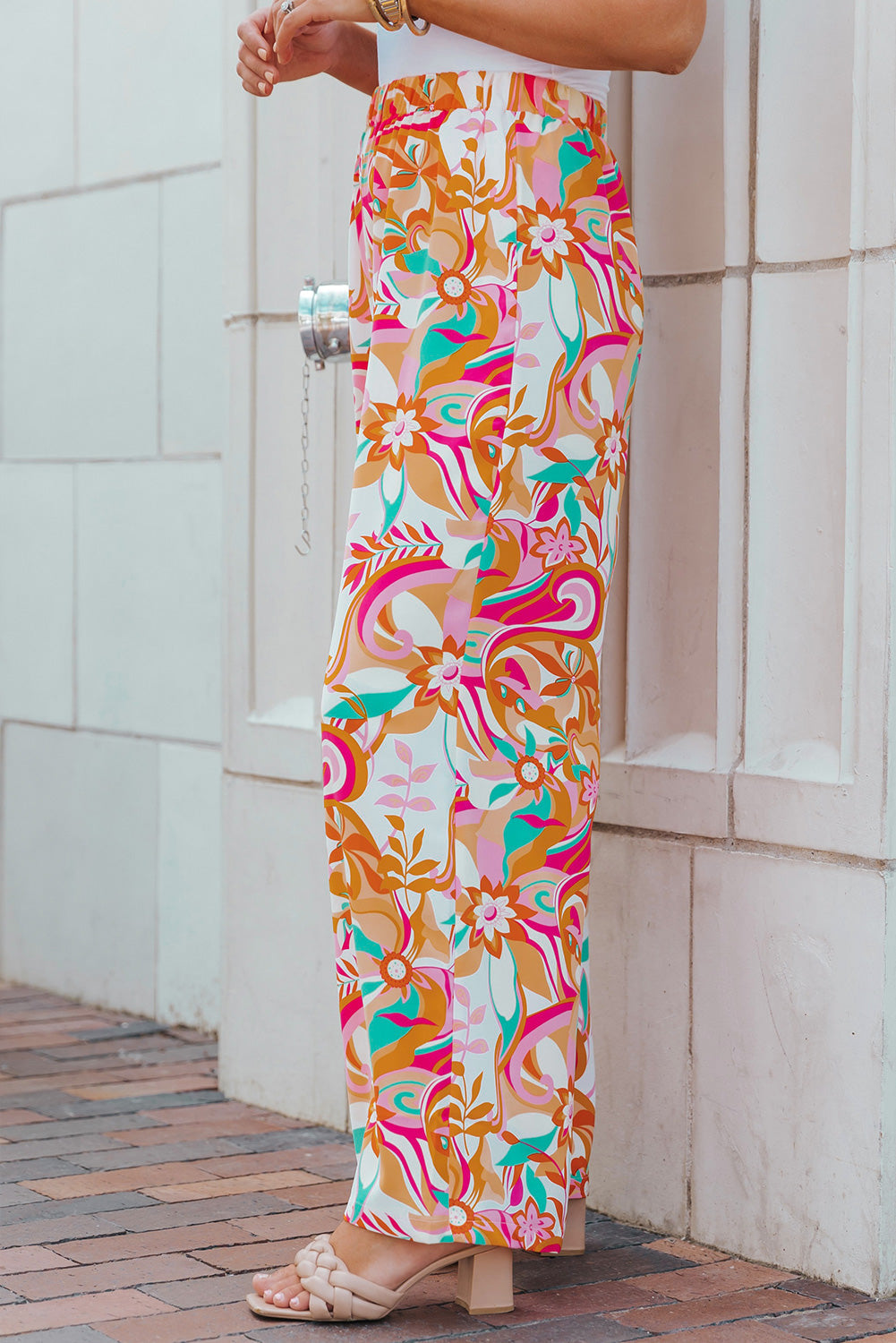 swvws Floral Wide Leg Pants