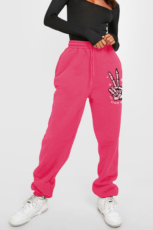 swvws Simply Love Simply Love Full Size Drawstring DAY YOU DESERVE Graphic Long Sweatpants