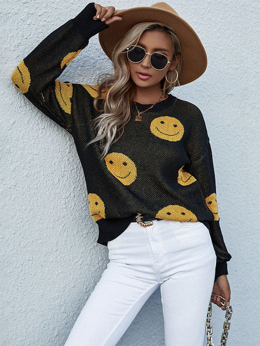 swvws Smiley Face Sweater