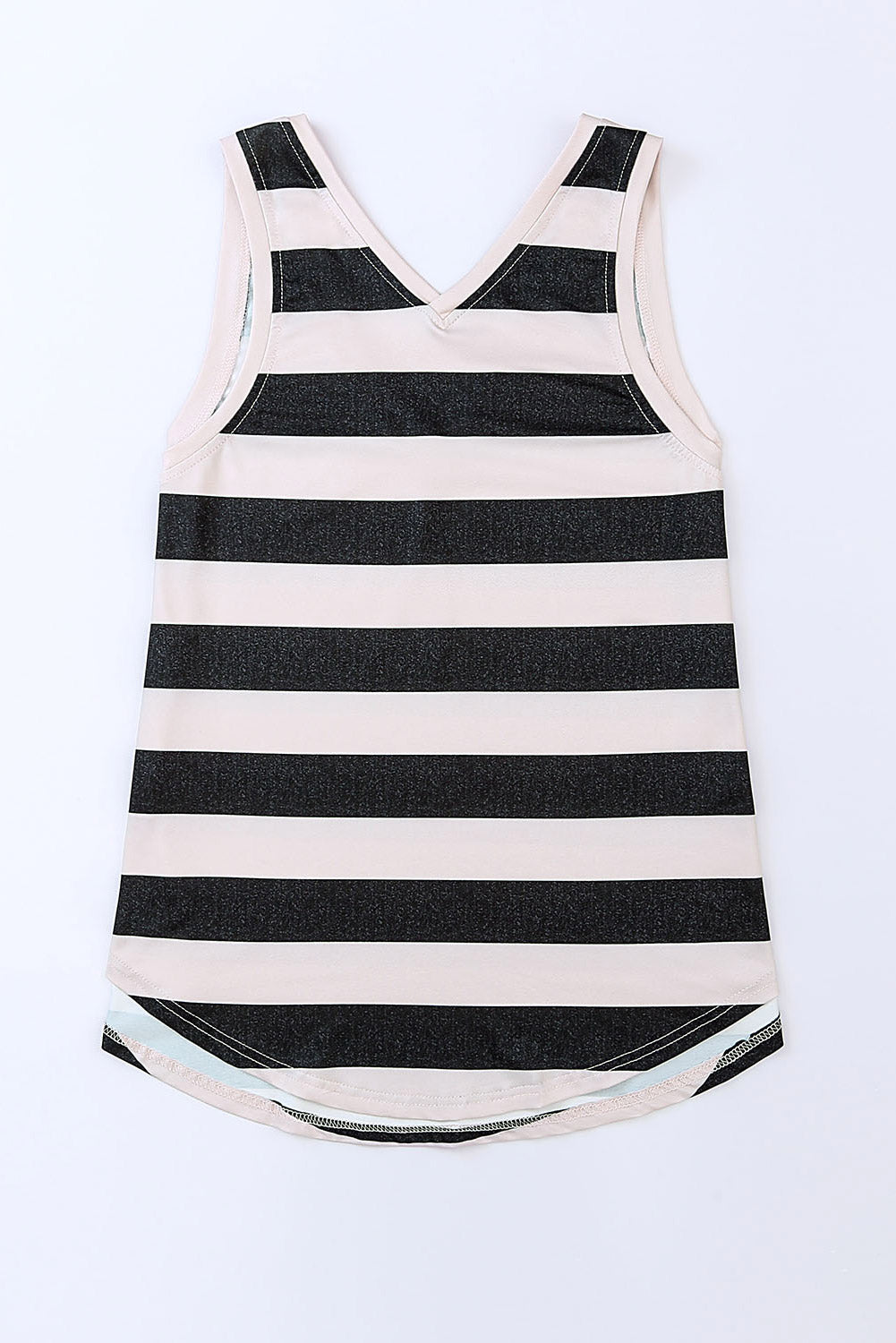 swvws Striped V-Neck Tank