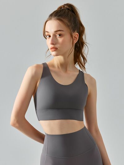 swvws Round Neck Racerback Active Bra