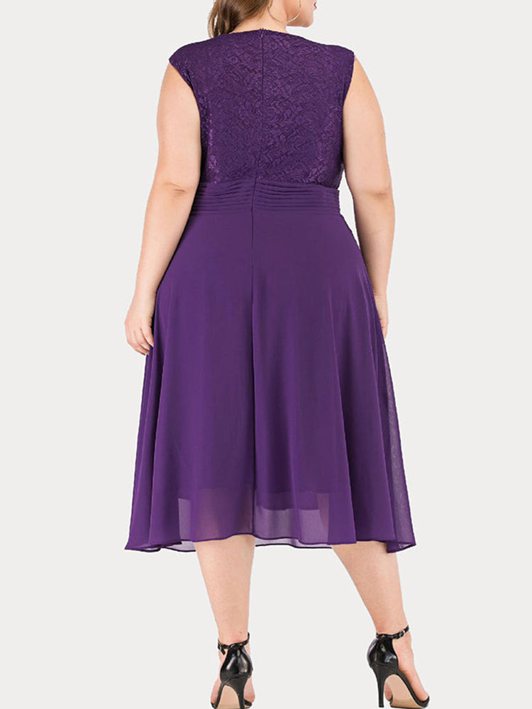 Sixsr Lace Sleeveless Cocktail Dress