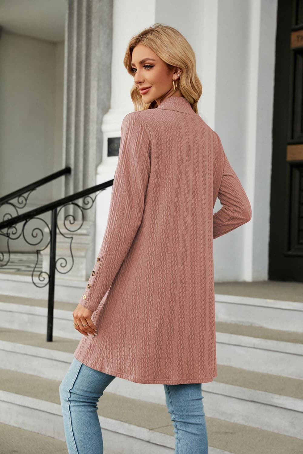 swvws Long Sleeve Open Front Cardigan