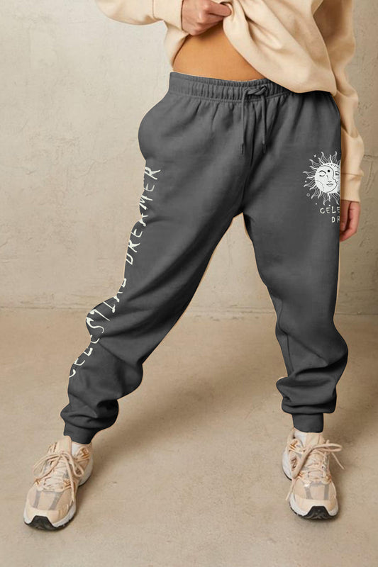 swvws Simply Love Full Size CELESTIAL DREAMER Graphic Sweatpants