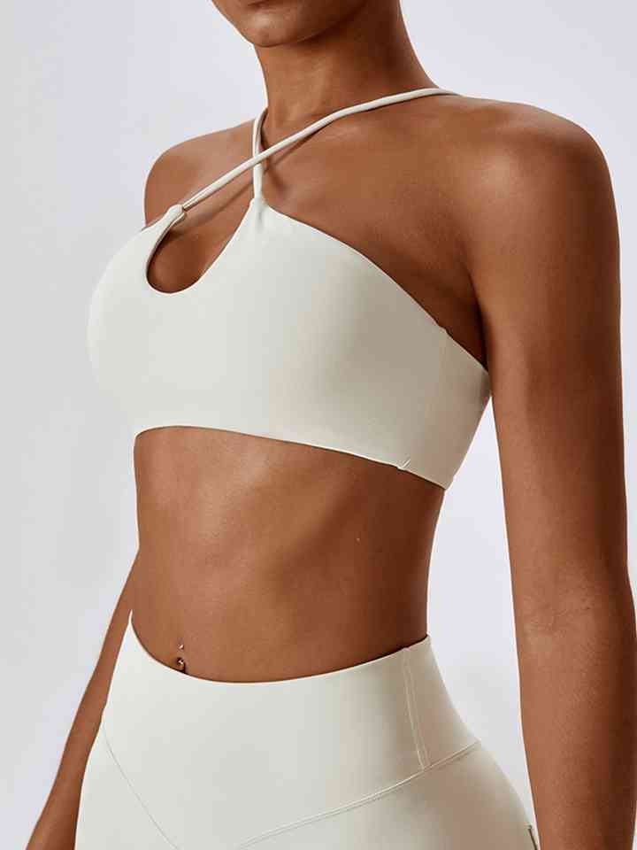 swvws Cropped Halter Neck Sports Bra