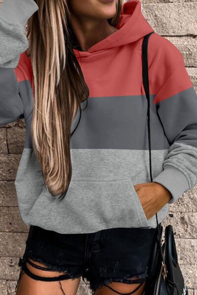 swvws Color Block Dropped Shoulder Sweatshirt