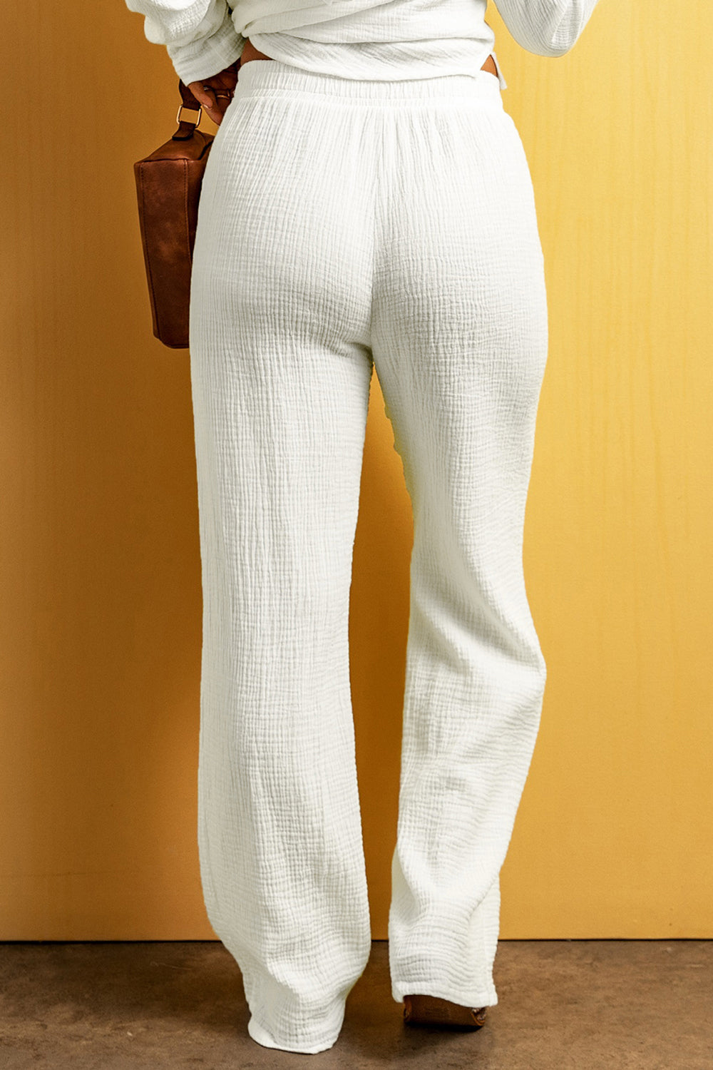 swvws Textured Straight Leg Pants