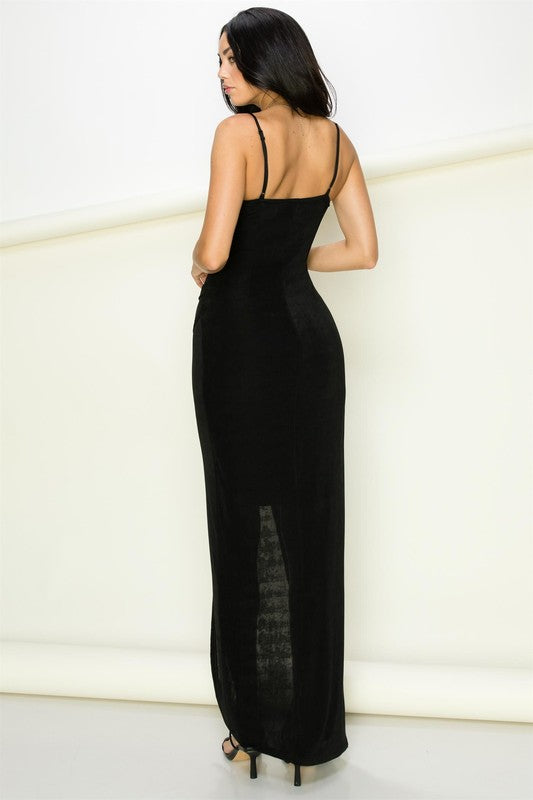 swvws Pleasure Is Mine Front Cutout Maxi Dress