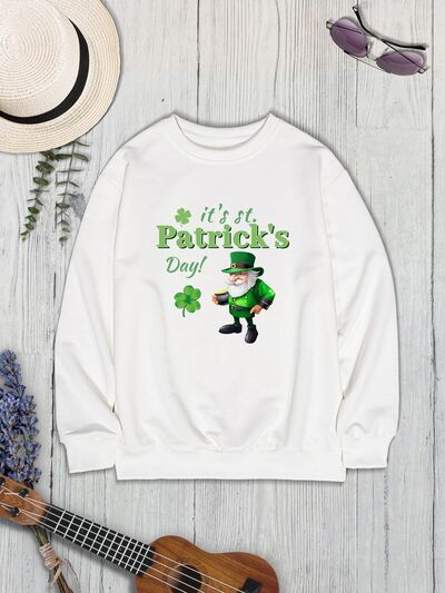 swvws IT'S ST. PATRICK'S DAY Round Neck Sweatshirt