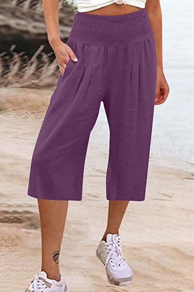 swvws Pocketed High Waist Pants