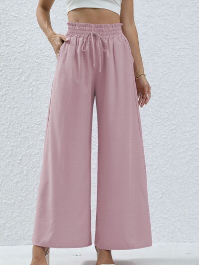 swvws High Waist Wide Leg Pants with Pockets