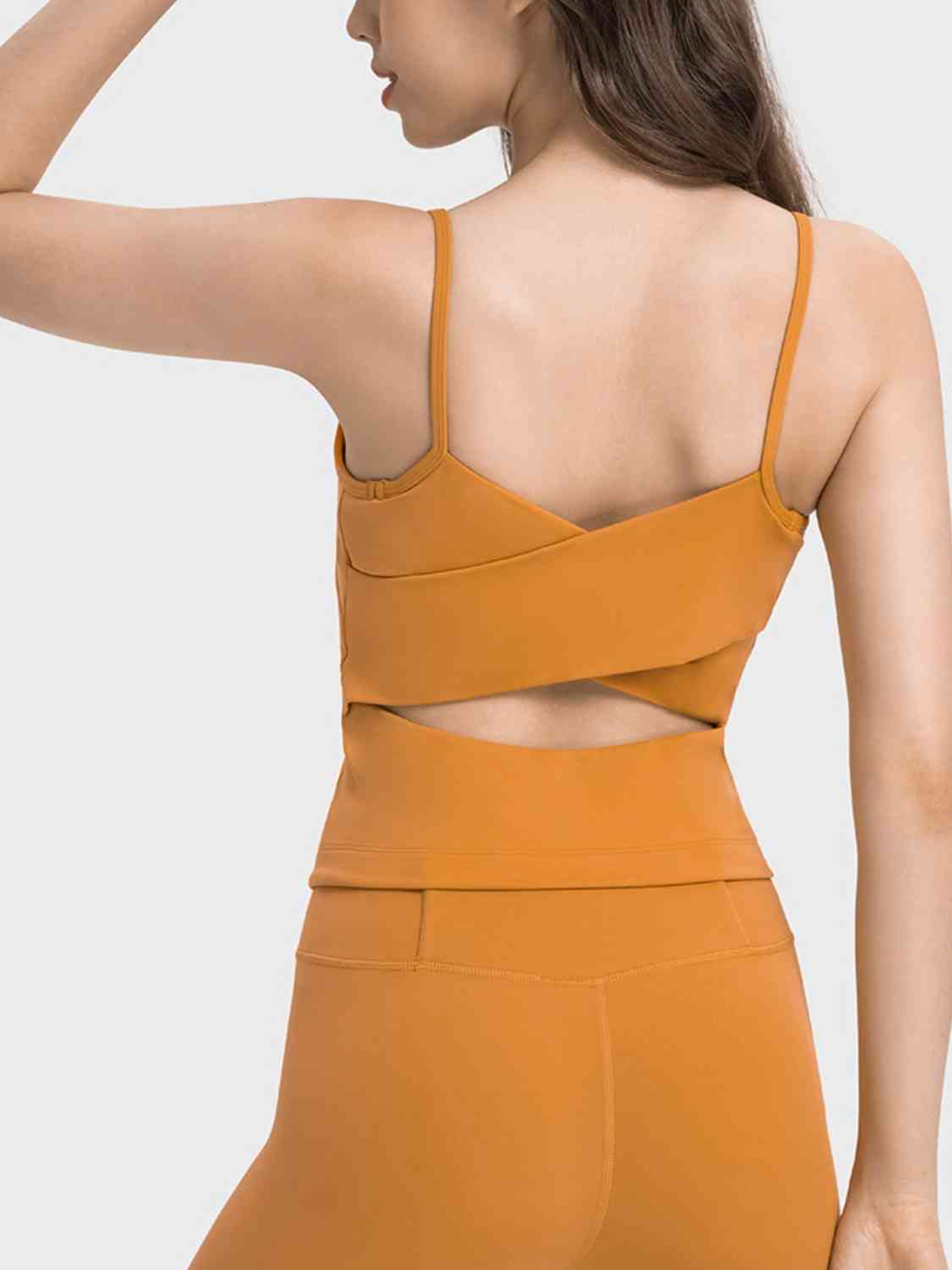 swvws Crisscross Cutout Sports Cami