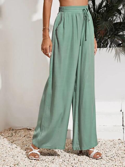 swvws Drawstring Wide Leg Pants