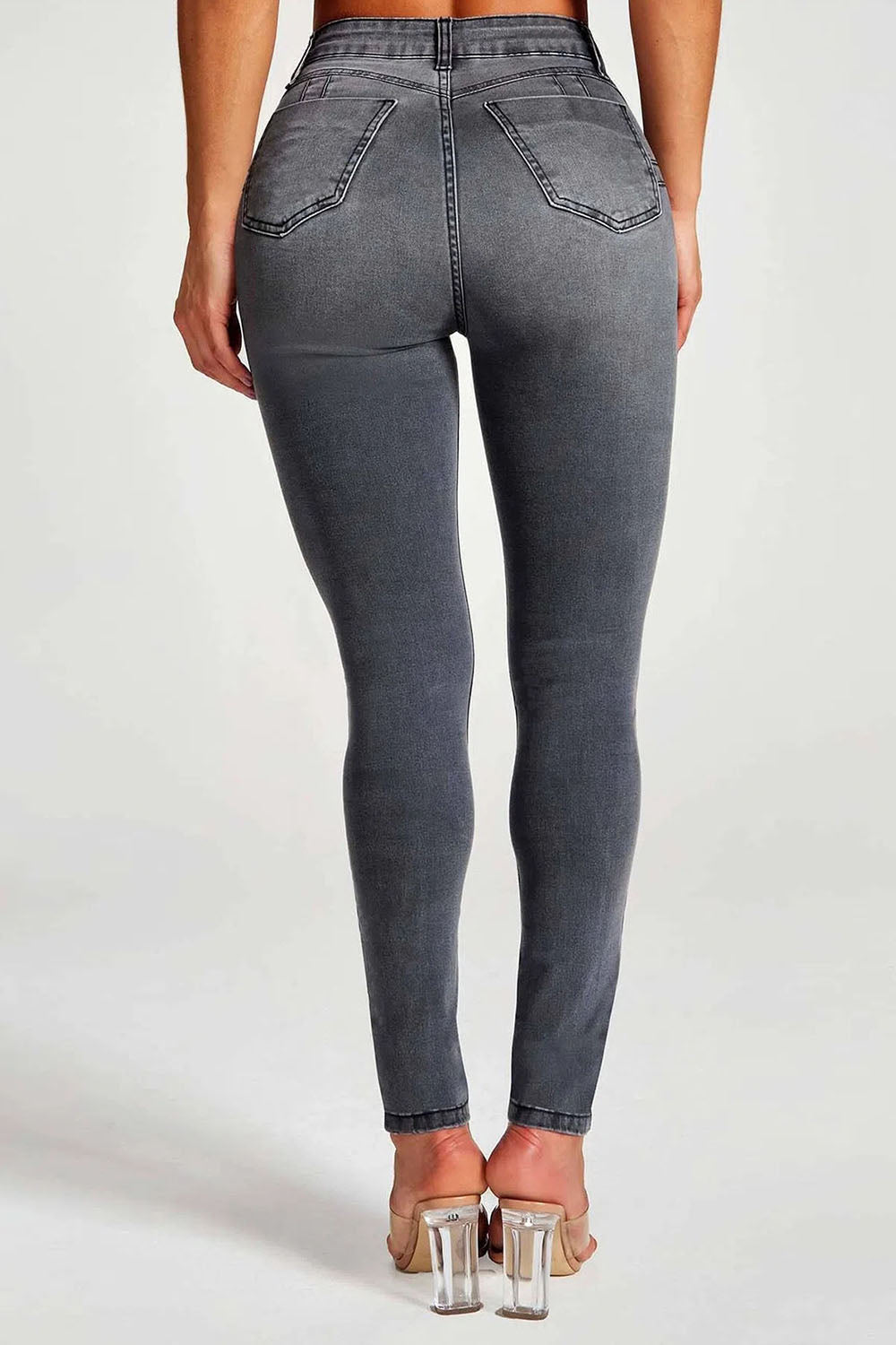 swvws Buttoned Skinny Jeans