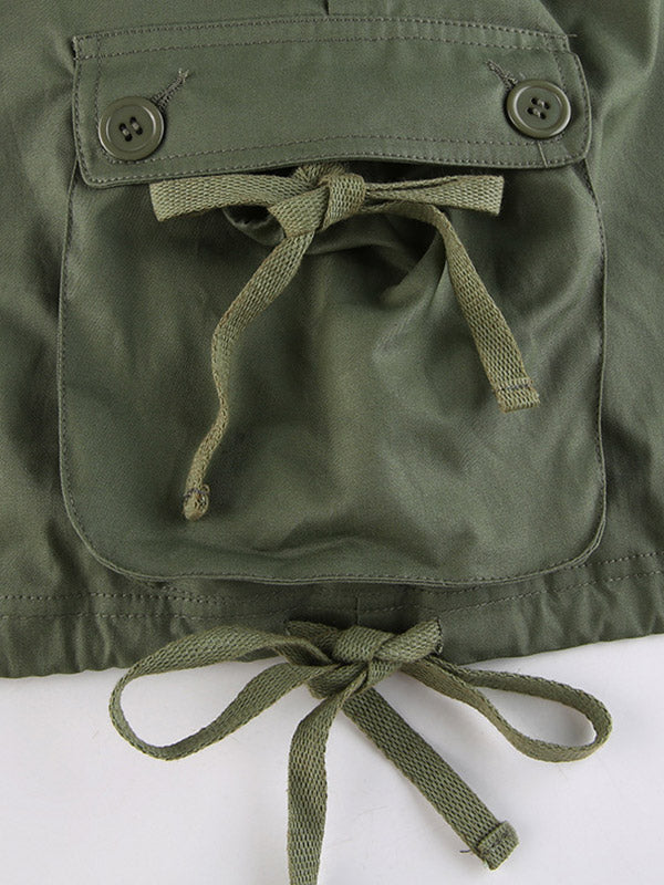 Sixsr Size Friendly Pocket Cargo Mini Skirt