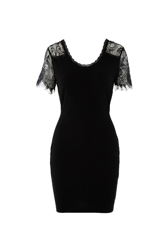 swvws Lace trim dress