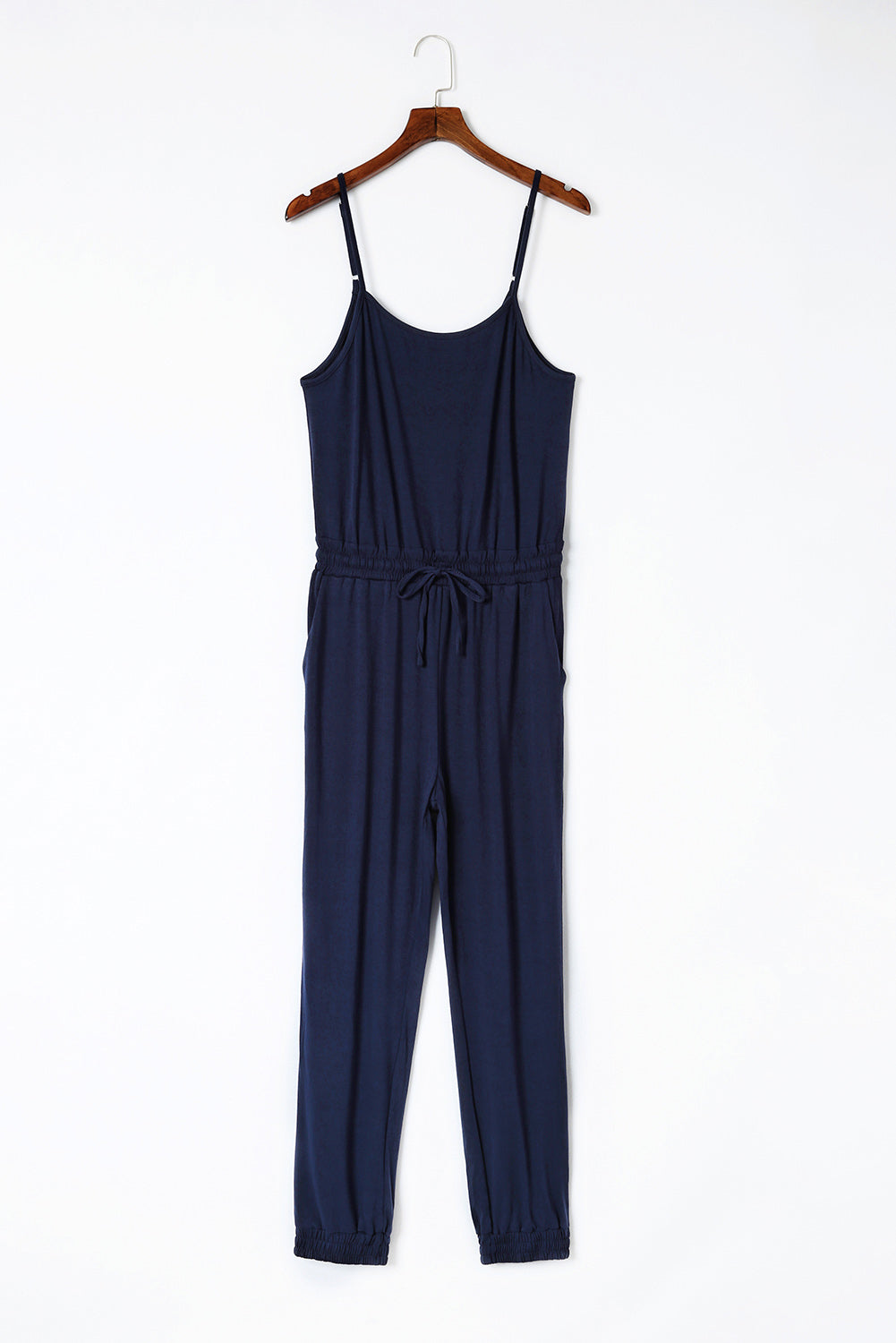 swvws Spaghetti Strap Jumpsuit with Pockets