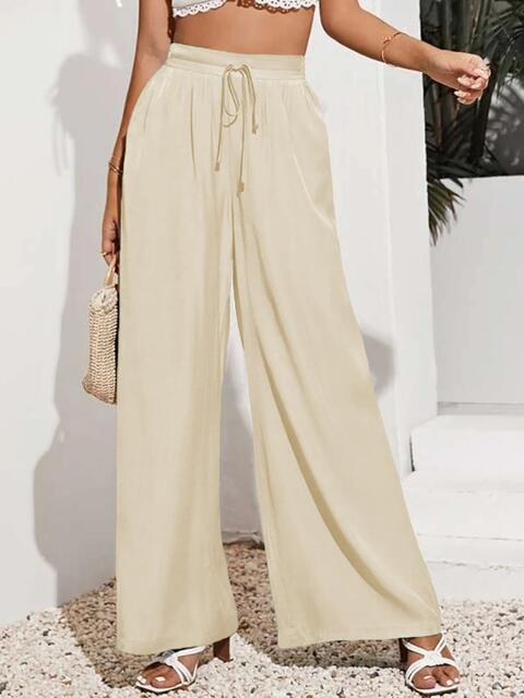 swvws Drawstring Wide Leg Pants