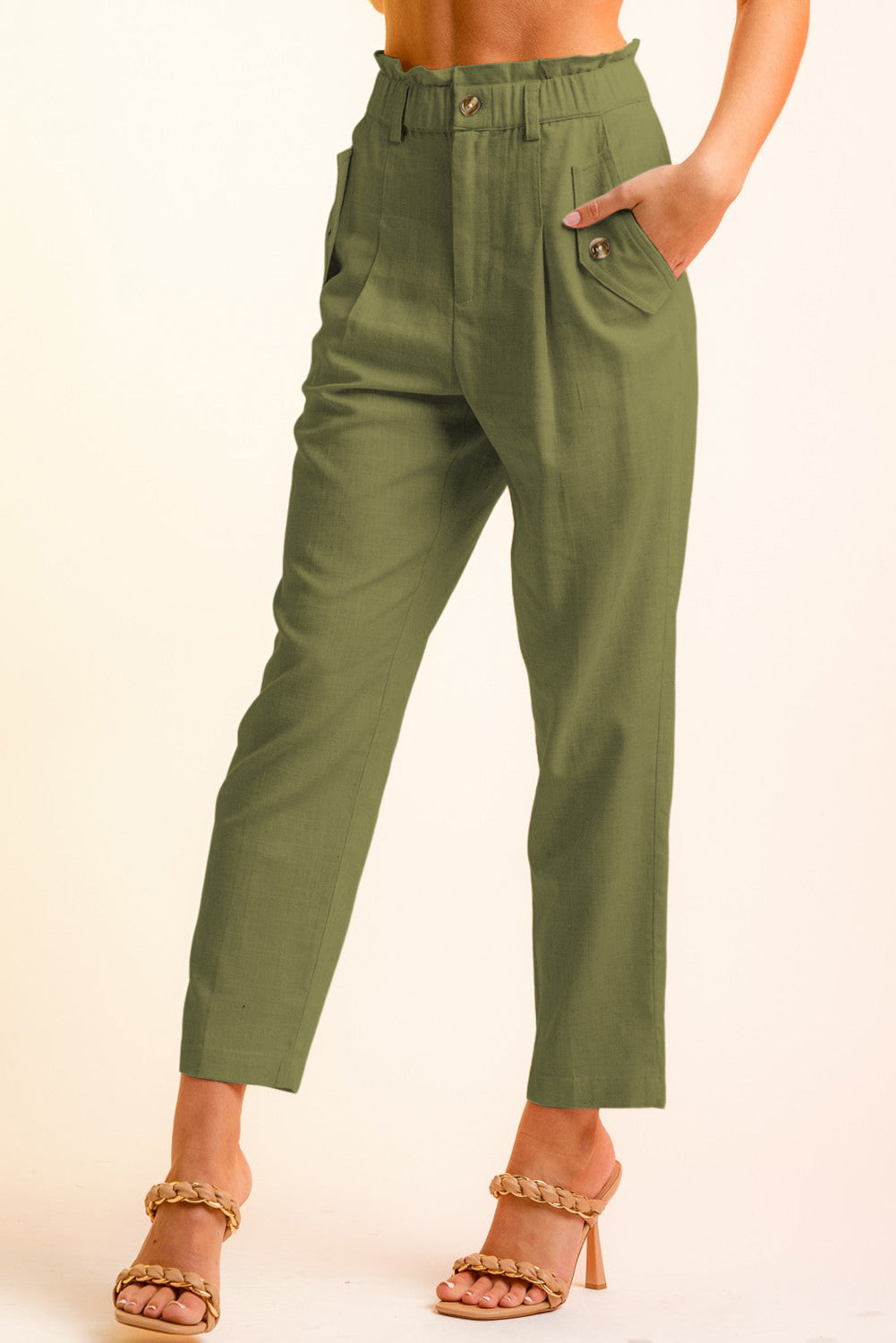 swvws Side Button Long Pants