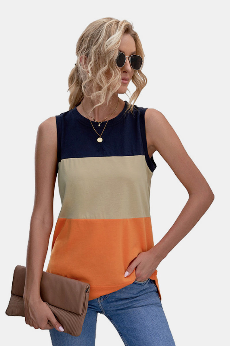 swvws Color Block Tank Top