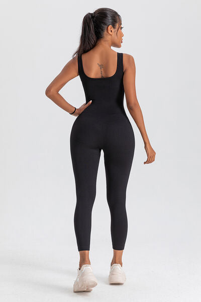 swvws Wide Strap Sleeveless Active Jumpsuit