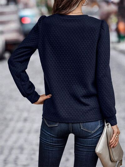 swvws Round Neck Long Sleeve Sweatshirt