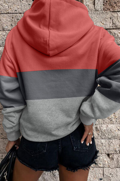 swvws Color Block Dropped Shoulder Sweatshirt