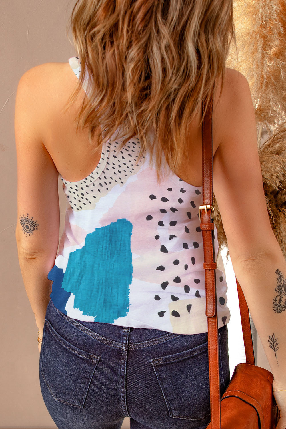 swvws Printed Racerback Tank