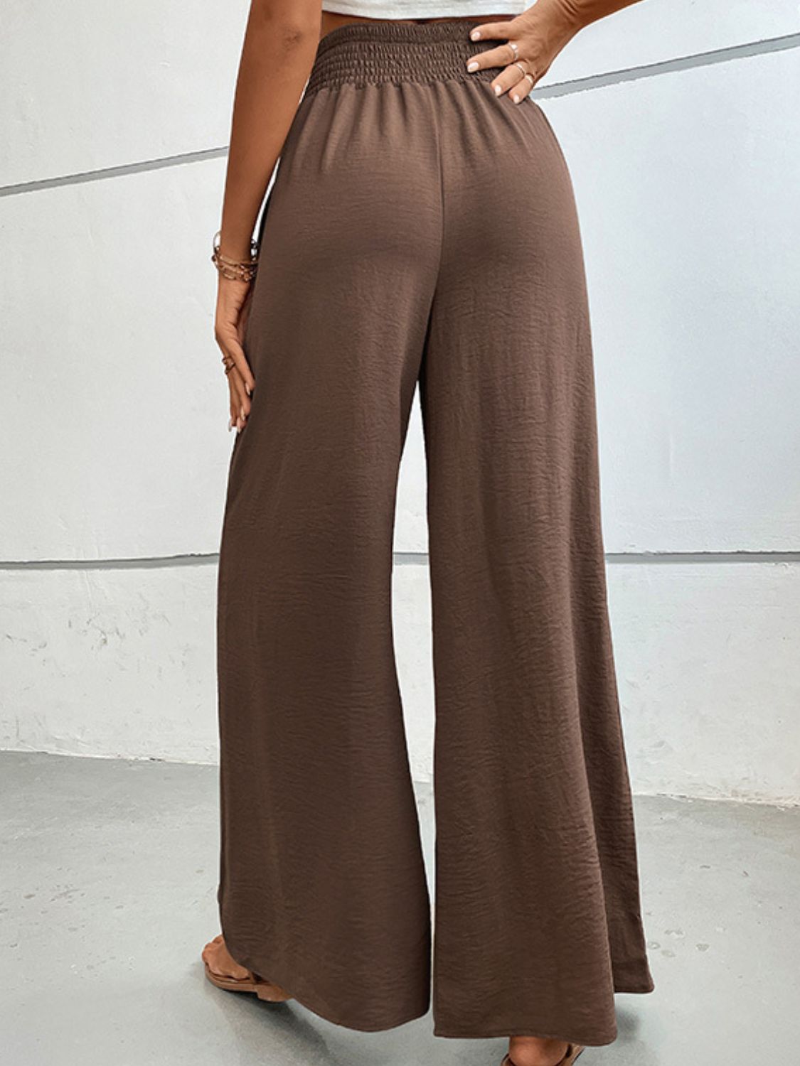 swvws Wide Waistband Relax Fit Long Pants