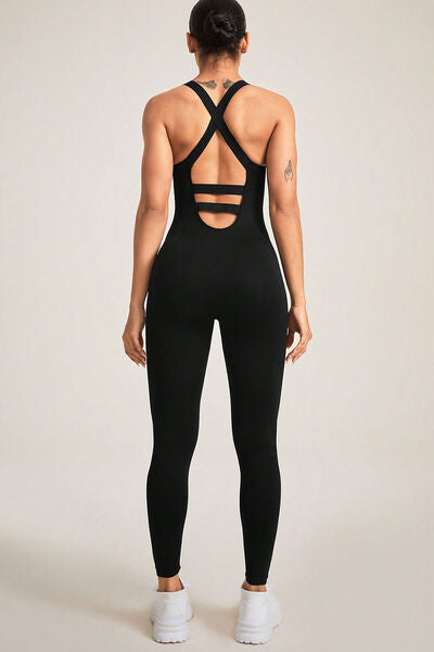 swvws Crisscross Wide Strap Jumpsuit