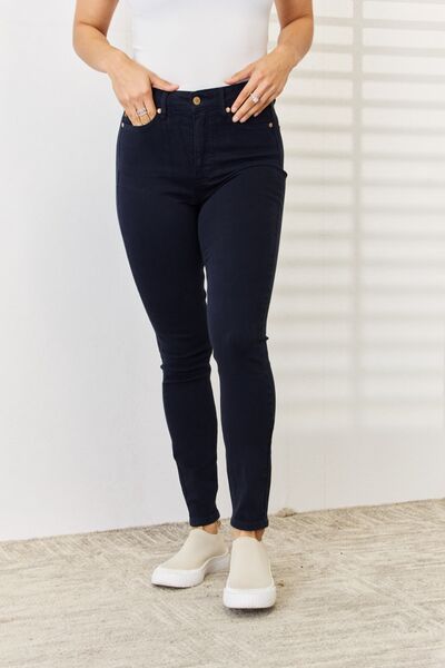 swvws Judy Blue Full Size Garment Dyed Tummy Control Skinny Jeans