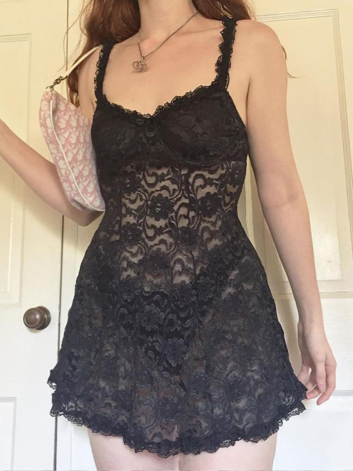 Sixsr Lace Mini Dress