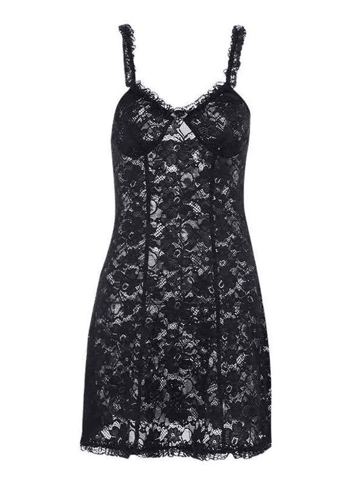 Sixsr Lace Mini Dress