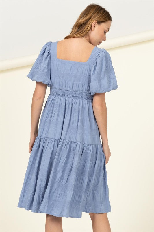 swvws Find Me Again Tiered Midi Dress