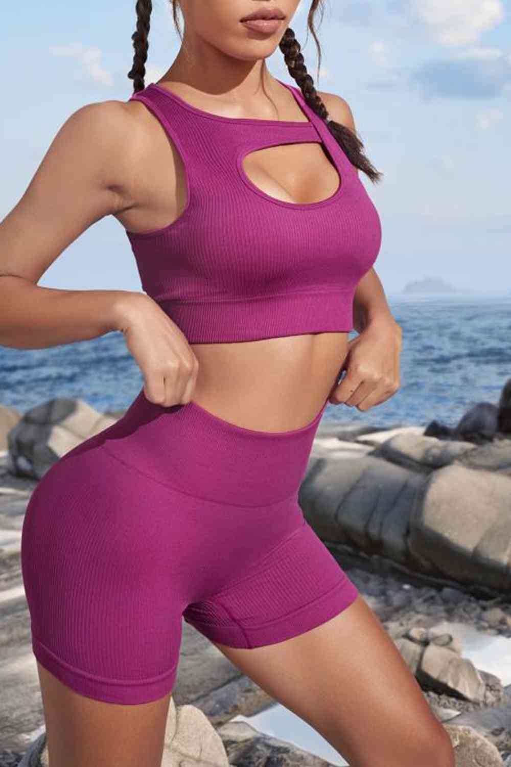 swvws Cutout Two-Piece Sports Set