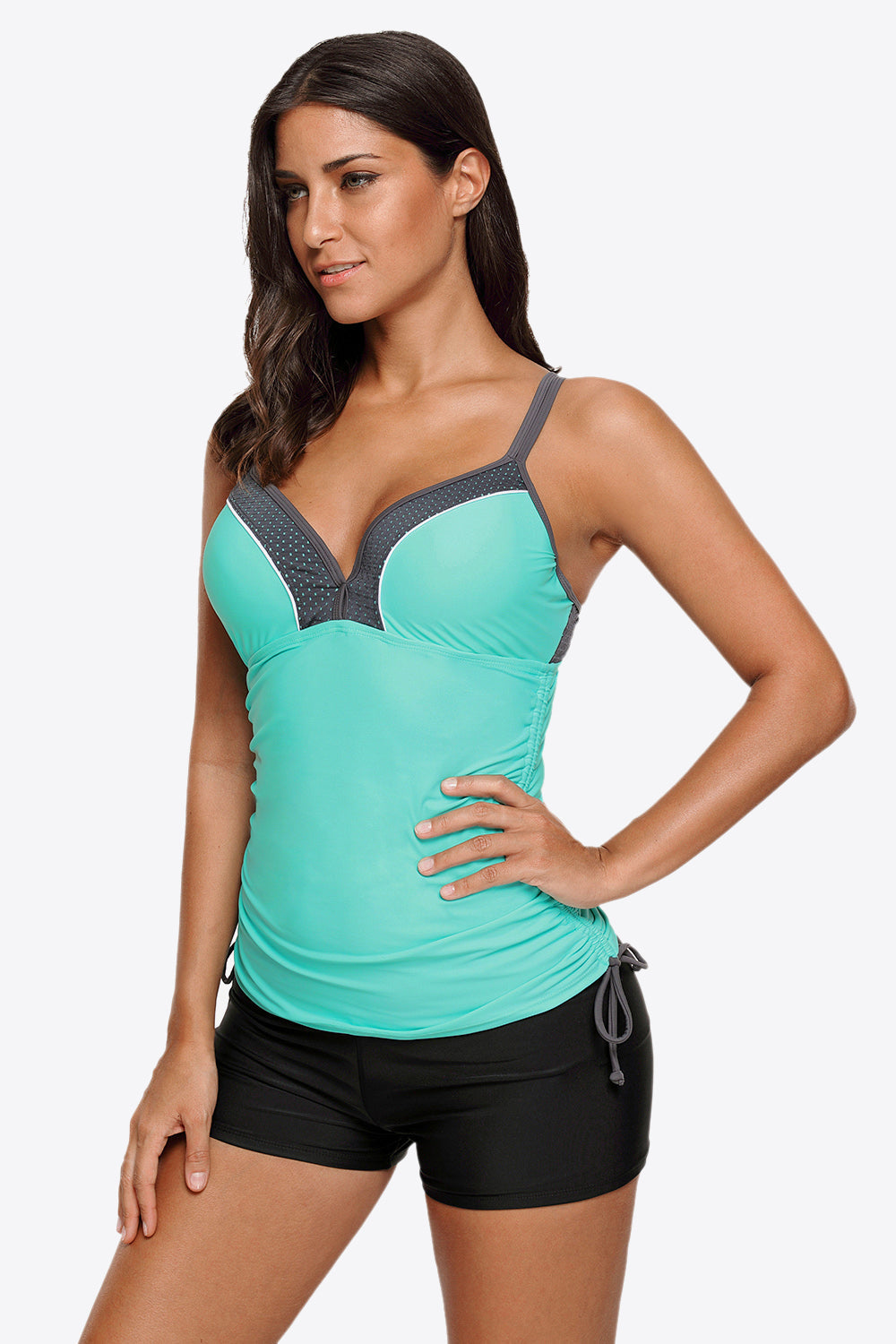 swvws Contrast Sweetheart Neck Swim Cami