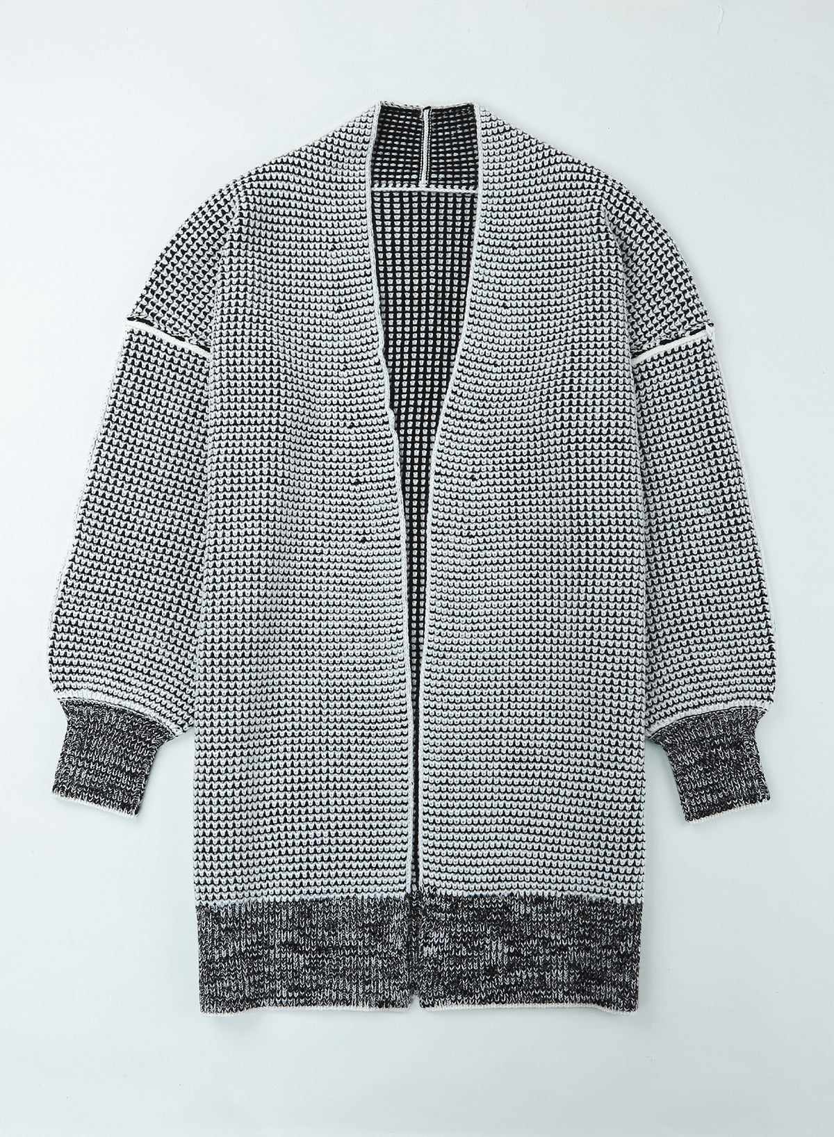 swvws Heathered Open Front Longline Cardigan