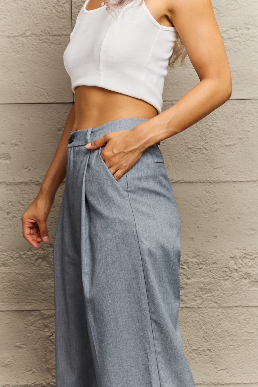 swvws High Waist Straight Leg Pants