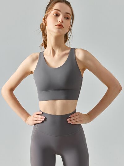 swvws Round Neck Racerback Active Bra