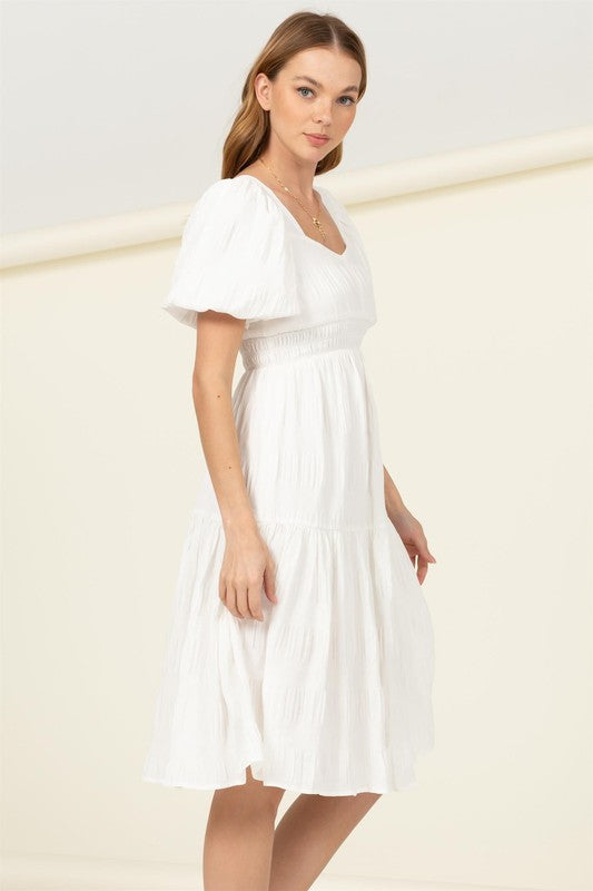 swvws Find Me Again Tiered Midi Dress