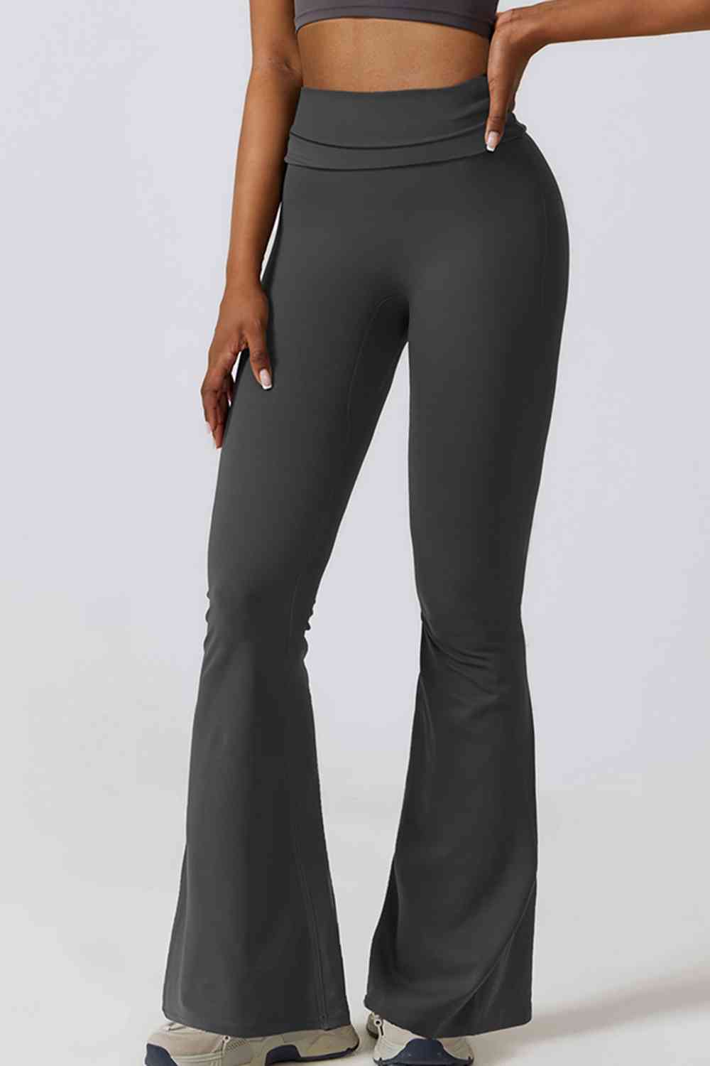 swvws Halter Neck Flare Sport Jumpsuit