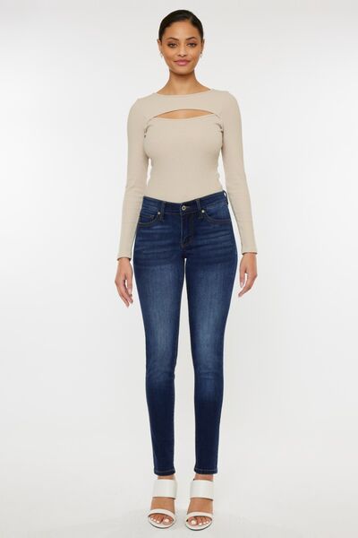 swvws Kancan Mid Rise Gradient Skinny Jeans