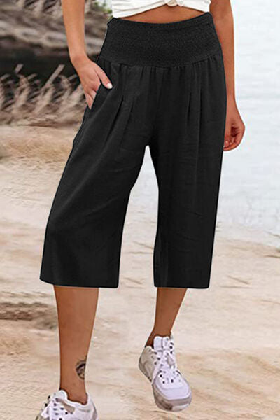 swvws Pocketed High Waist Pants