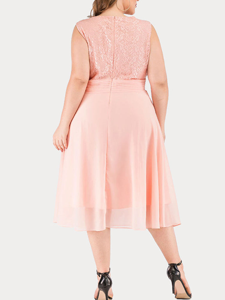 Sixsr Lace Sleeveless Cocktail Dress