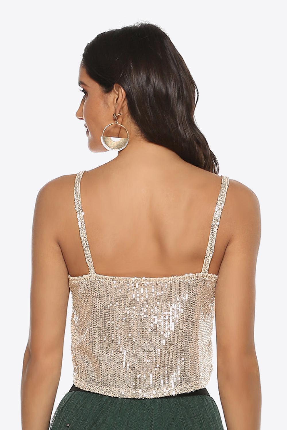 swvws Sequin Cropped Cami