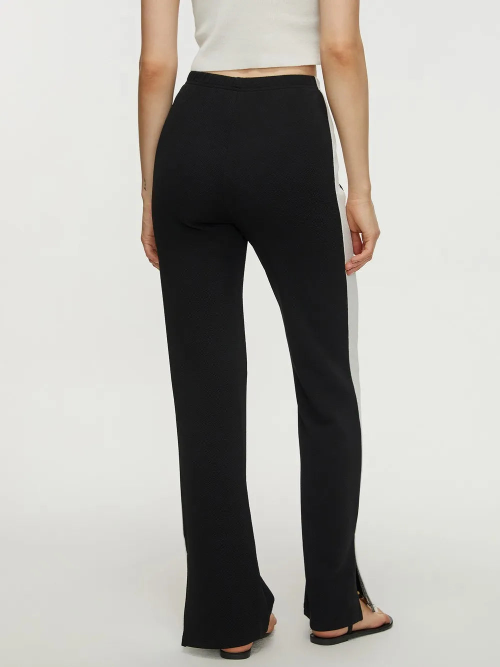 swvws Contrast Slit Long Pants